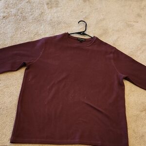 Banana Republic Red Long Sleeve Tee